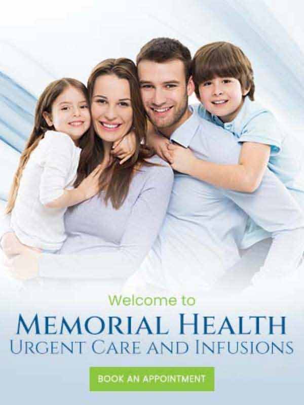 Welcome to Memorial Health Urgent Care and Infusions Located in Katy, TX Welcome to Memorial Health Urgent Care and Infusions Located in Katy, TX